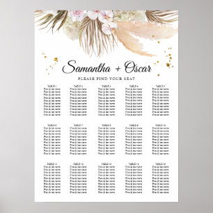 Affiche Elégant cadre de beauté pour orchidées florales et