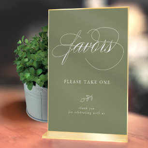 Affiche Élégant calligraphie Sage minimal feuille Favorise