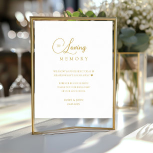 Affiche Élégant dans le Mariage de mémoire aimer
