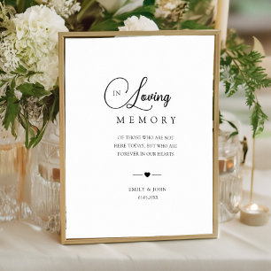Affiche Élégant dans le Mariage de mémoire aimer