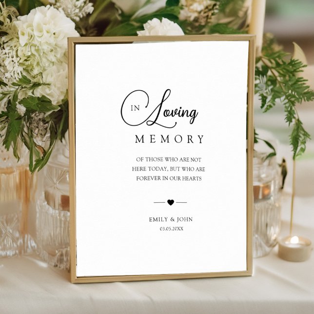 Affiche Élégant dans le Mariage de mémoire aimer (Créateur téléchargé)