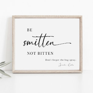 Affiche Élégant écran solaire de mariage et Spray de bogue