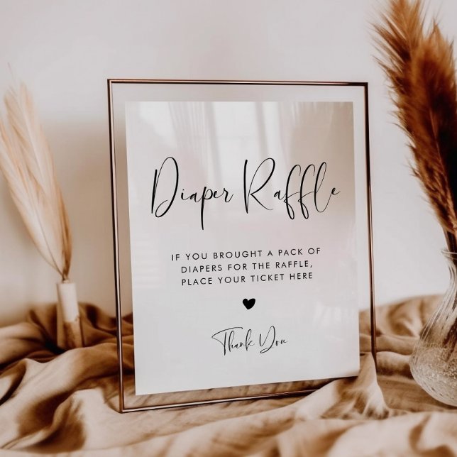 Affiche Elégant et moderne Raffle (Créateur téléchargé)