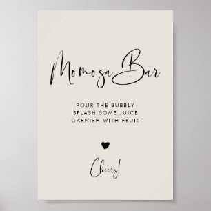 Affiche Elégant et moderne Sage clair Vert Momosa signe ba