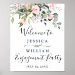 Affiche Elégant Eucalyptus Blush Rose<br><div class="desc">Elégant Eucalyptus Blush Rose Engagement Party Poster. La taille par défaut est de 8 x 10 pouces, vous pouvez la changer en une taille plus grande. Pour plus de personnalisation, cliquez sur le lien "customiser plus" et utilisez notre outil de conception pour modifier ce modèle. Si vous avez besoin d'aide,...</div>