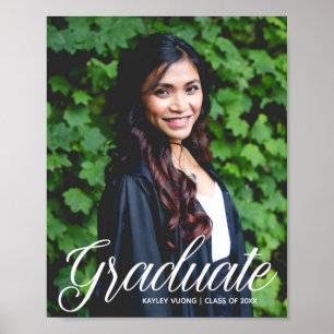 Affiche Elegant Graduate Photo 2023 Graduation Party