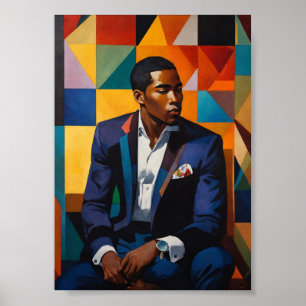 Affiche Élégant Harlem Renaissance sophistiqué