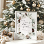 Affiche Élégant hiver L'amour est doux prendre un plaisir<br><div class="desc">Élégant hiver L'amour est doux prendre un plaisir Poster. Éléments correspondants disponibles.</div>