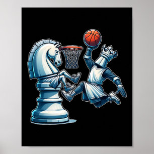 Affiche Elégant jeu d'échecs King Sketll