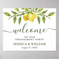 Élégant Lemons Végétal ENGAGEMENT PARTI Bienvenue