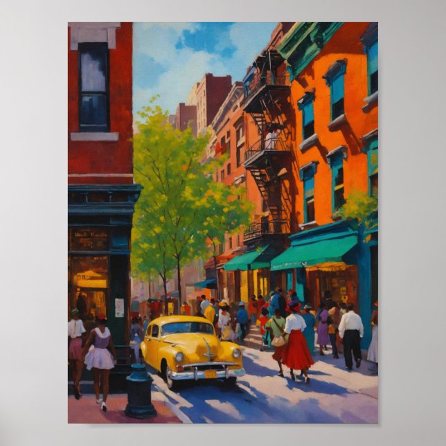 Affiche Élégant magasin Harlem Renaissance (Devant)