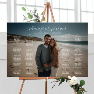 Affiche Élégant mariage de plan de siège photo