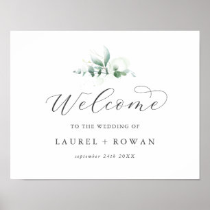 Affiche Elégant Mariage de verdure