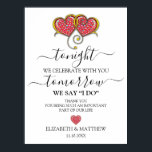 Affiche Elegant Minimalist Wedding Rehearsal Dinner<br><div class="desc">Elegant Minimalist Wedding Rehearsal Dinner Design</div>