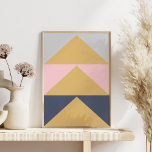 Affiche Elégant moderne Marine rose Bleu Formes Or Mur Art<br><div class="desc">Elégant moderne Marine rose Bleu Formes Or Mur Art</div>