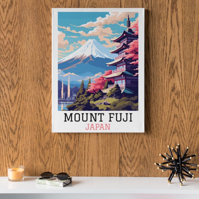 Affiche Élégant Mont Fuji Japon Voyage Art (Elegant Mount Fuji Japan Travel Art Poster
)