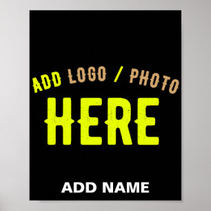 AFFICHE ÉLÉGANT NOIR PERSONNALISABLE MARQUE VERIFIE MODERN