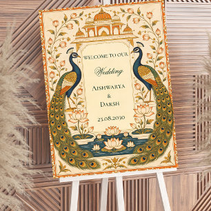 Affiche Élégant panneau de mariage indien Pichwai