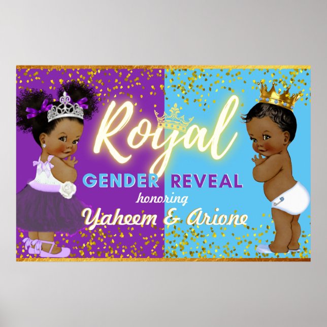 Affiche Élégant Révélation Royale Africaine de genre Viole (Devant)