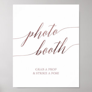 Affiche Élégant Rose Gold Calligraphie Symbole de poche ph