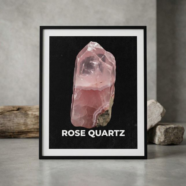 Affiche Elegant Rose Quartz Crystal (Créateur téléchargé)