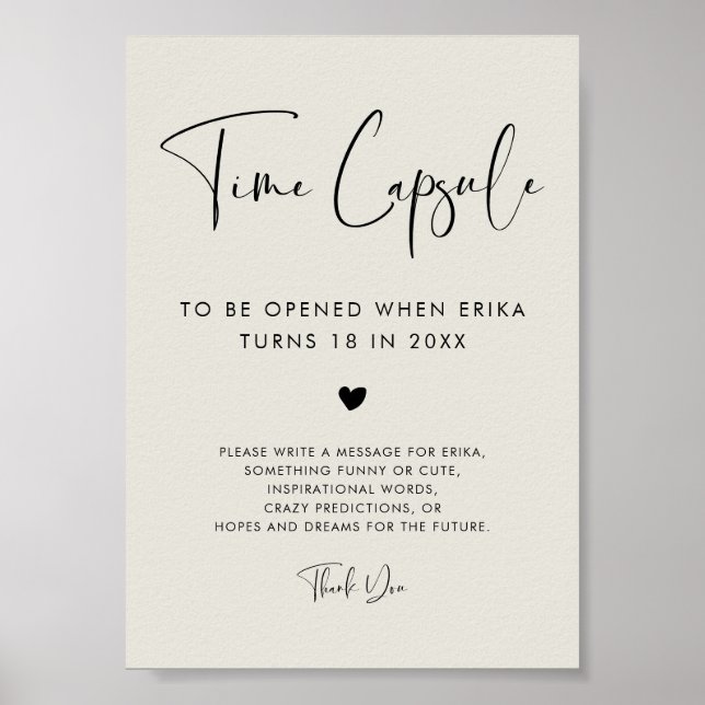 Affiche Elégant Sage de lumière Temps capsule 1er signe d' (Devant)