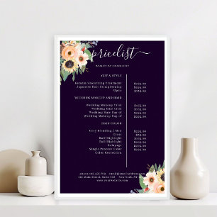 Affiche Elégant Salon Floral Verdoyant