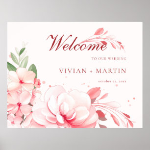 Affiche Élégant sans faute Sakura Mariage de rêve rose Bie