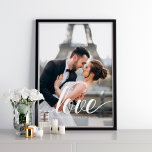 Affiche Élégant script "Amour" superposition photo<br><div class="desc">Élégant Script "Love" superposition de la conception de la photo.</div>