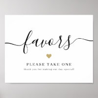 Elégant script mariage faveurs s'il vous plaît pre