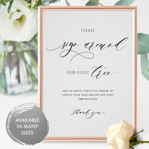 Affiche Élégant S'Il Vous Plaît Connecter Autour De Notre