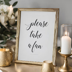 Affiche Élégant S'Il Vous Plaît Prendre Un Mariage De Vent