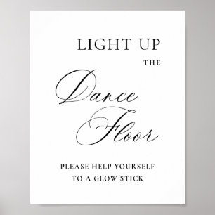Affiche Élégant Simple Minimaliste Dancing Feed Mariage Si