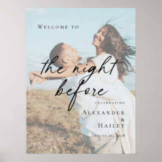 Affiche Elegant The Night Before Rehearsal photo welcome