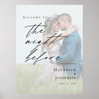 Affiche Elegant The Night Before Rehearsal photo welcome