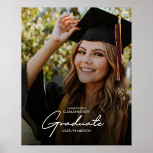 Affiche Elegant Trendy 2023 Graduation Photo Keepsake