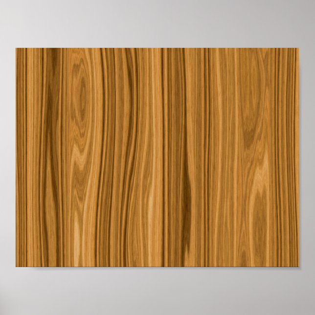 Affiche Elegant Wood Grain (Devant)