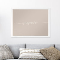 Élégante Calligraphie minimaliste Beige Citation p