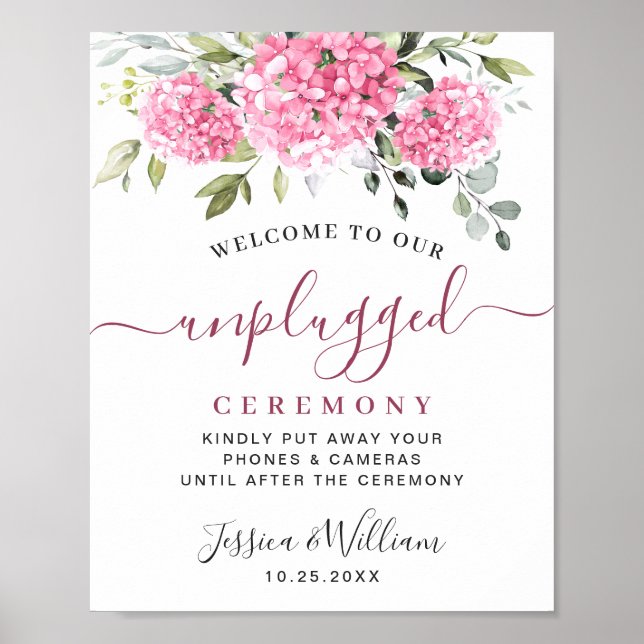 Affiche Élégante Cérémonie de Mariage non branchée d'Hydra (Devant)