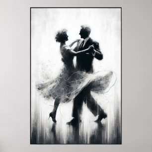 Affiche Élégante danse Abstraite à voile