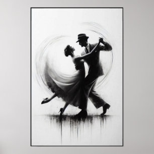 Affiche Élégante danse Abstraite à voile