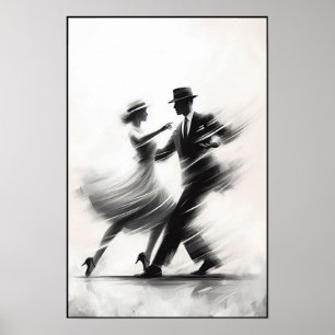 Affiche Élégante danse Abstraite à voile