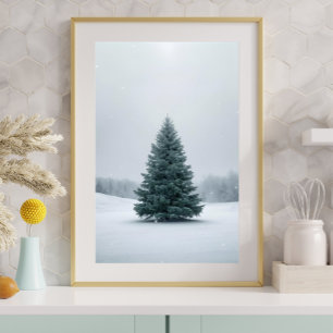 Affiche élégante d'arbre de Noël