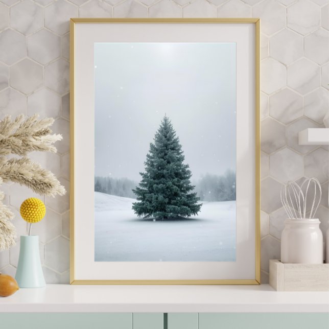Affiche élégante d'arbre de Noël (Créateur téléchargé)