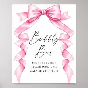 Affiche Elégante Fête des mariées de la mâchoire rose douc