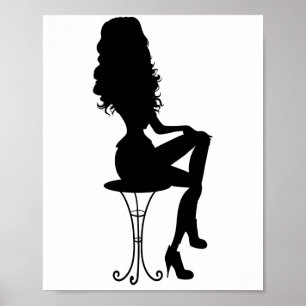 Affiche Élégante fille