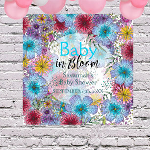 Affiche Élégante Fleurs de Bohême Radiant Baby in Bloom