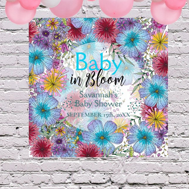 Affiche Élégante Fleurs de Bohême Radiant Baby in Bloom (Créateur téléchargé)