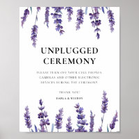 Élégante lavande florale Cérémonie mariage débranc