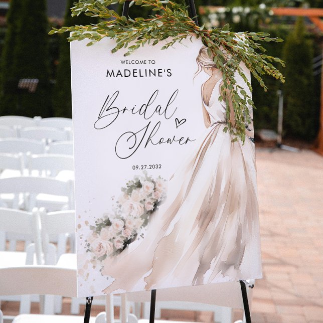 Affiche Élégante mariée classique pour devenir Fête des ma (Créateur téléchargé)